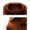 Autumn and Winter Woolen Coat Men's Slim Plus Size Thick Woolen Trench Jacket