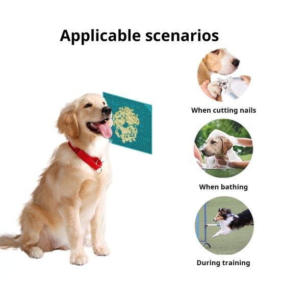 Коврик для медленного кормления собак, силиконовая подушка для лизания с присоской, коврик-головоломка с кормом для домашних животных, коврик для медленного кормления собак и кошек