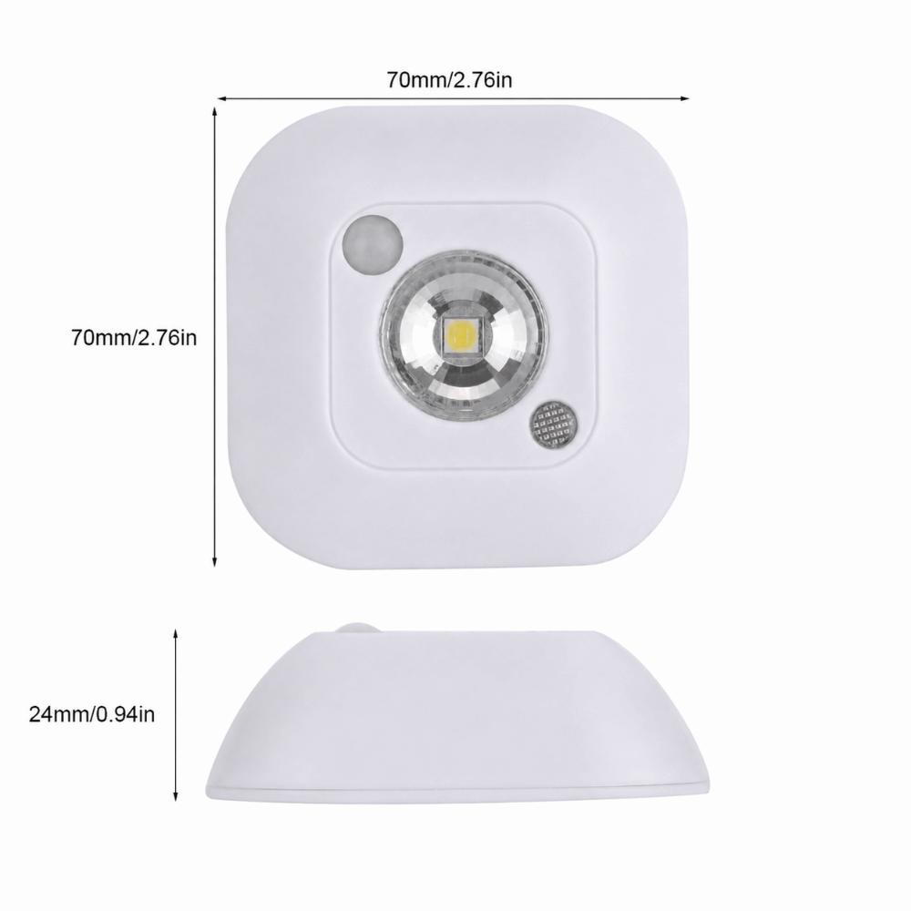 Battery Powered Motion Sensor Night Light Mini Size Cabinet Lamp Wardrobe Light  Closet