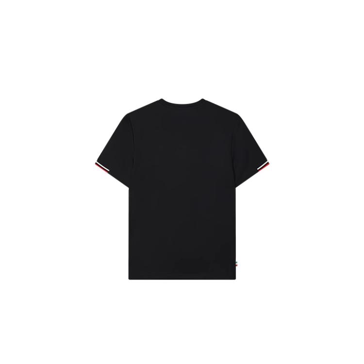 Fila Archive Series Knitted Fashion Casual Simple Basic Round Neck Short Sleeve T-Shirt Men Tops Legendary-Blue F11M527101F-NV