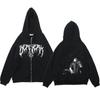 Anime Berserk Guts Hoodie Streetwear Skull Knight Zipper Hoodies Fleece Harajuku Casual Coats Oversized Sweatshirts Y2K Clothes