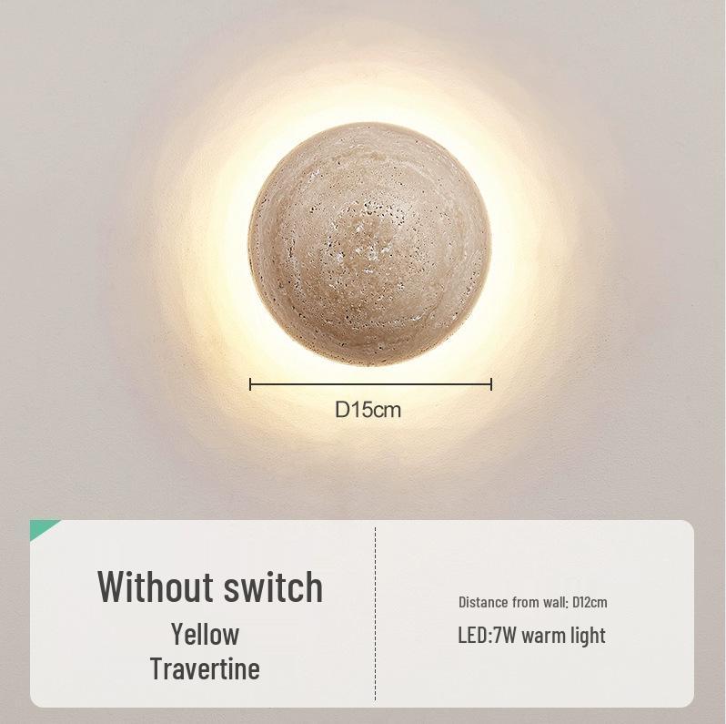 Настенный светильник Ваби-Саби в стиле середины века кремового цвета для спальни или гостиной