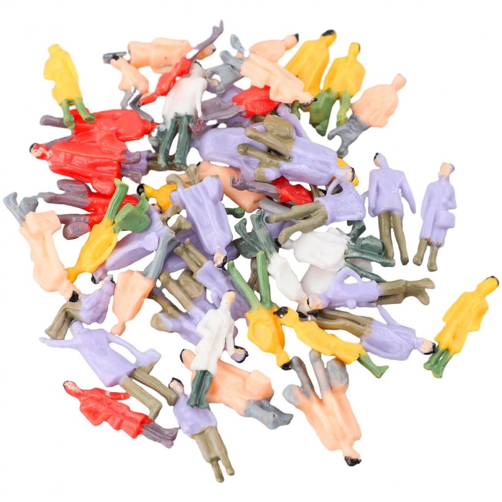 Engaging HO Scale Painted Figures for Model Trains 50pcs Model People Passenger