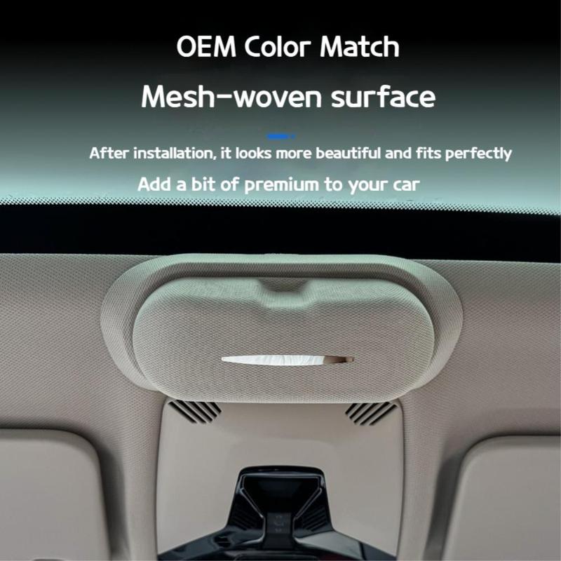 For BMW X1 U11 2024 2025 Suede Sunglasses Case Roof Glasses Holder Clip Interior Accessories Storage Box Frame