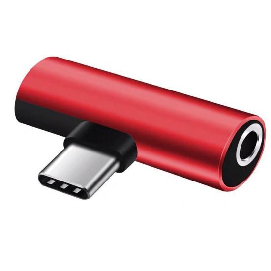 Аудиоадаптер 2 в 1 для быстрой зарядки и стабильной передачи, Plug and Play, конвертер с Type-C на 3,5 мм разъем для наушников, аудиоаксессуары