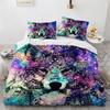 3D Animal Duvet Cover Microfiber Wolf Fox Elk Bedding Set Wild Animals Comforter Cover King Queen For Teen Adults Bedroom Decor