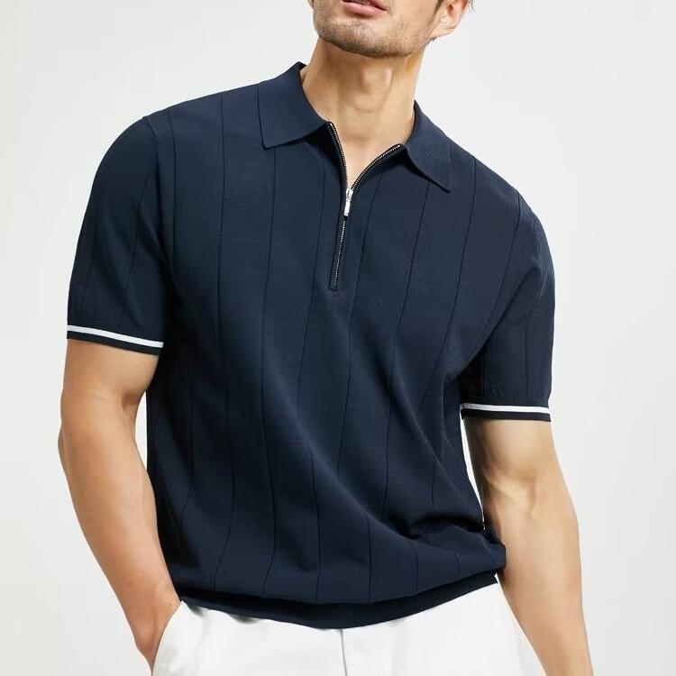 Summer Men's Fashion Short Sleeve Polo Shirt