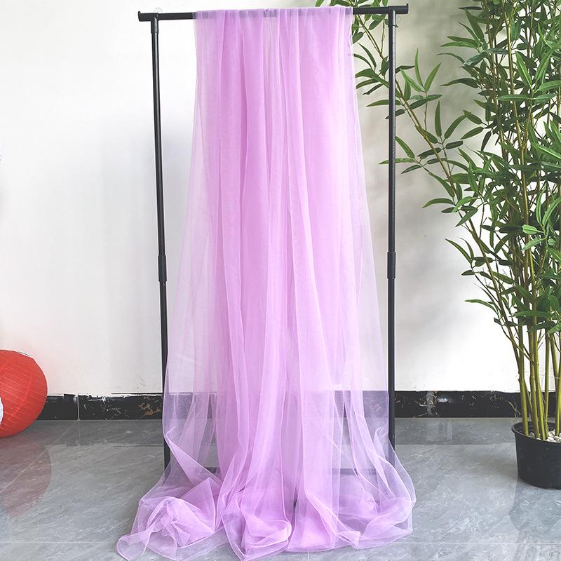 Светло-розовая марлевая занавеска с цветами сакуры с розовым нефритом и акцентами цвета розовой фасолевой пасты - швейцарская противомоскитная сетка для потолка салона красоты.