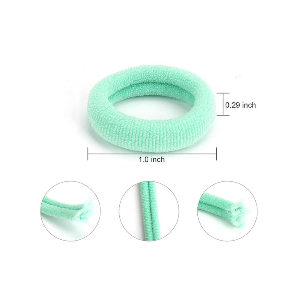 100 штук высокоэластичных модных нейлоновых шнурков для волос, детские аксессуары для волос, простые базовые шнурки для волос и повязки на голову