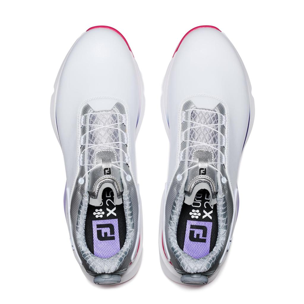 Женские туфли для гольфа WO Pro SLX Boa см 3E [Footjoy] Бело-фиолетовые 23.0