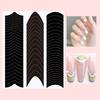 5Pcs Excellent Easy To Apply Sufficient Quantity Nail Stickers French Art Strips Lines Guide Sticker Decal for Salon