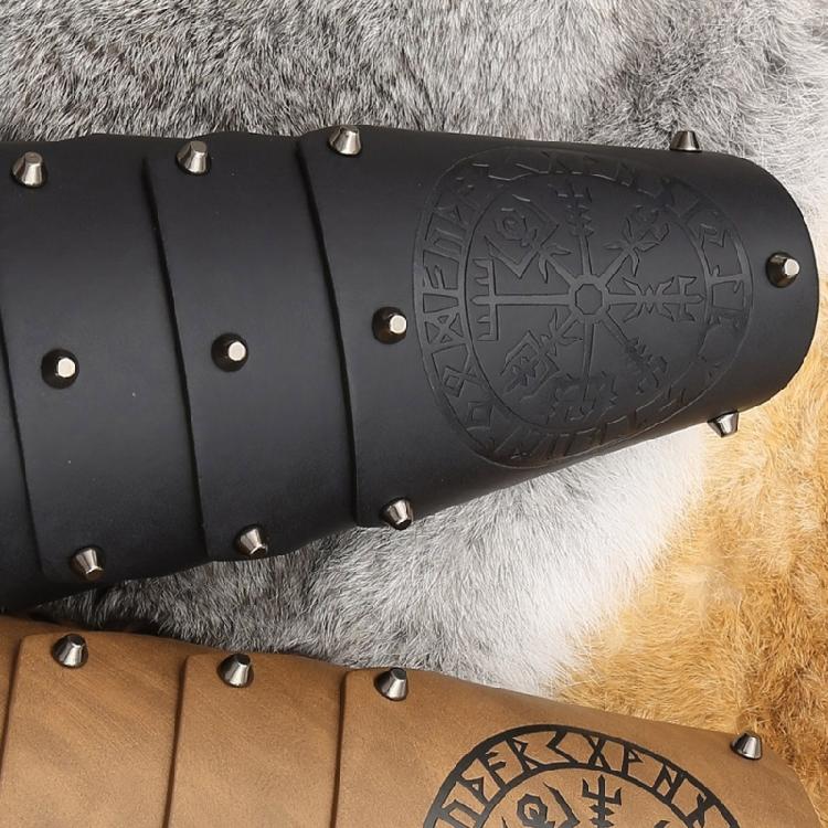 Коричневый наруч браслет средневековый тотемы напульсники браслеты косплей средневековый