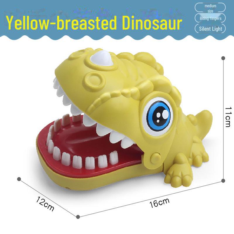 Большая игра с кусающимися зубами акулы и динозавра - игрушка-фокус для родителей и детей