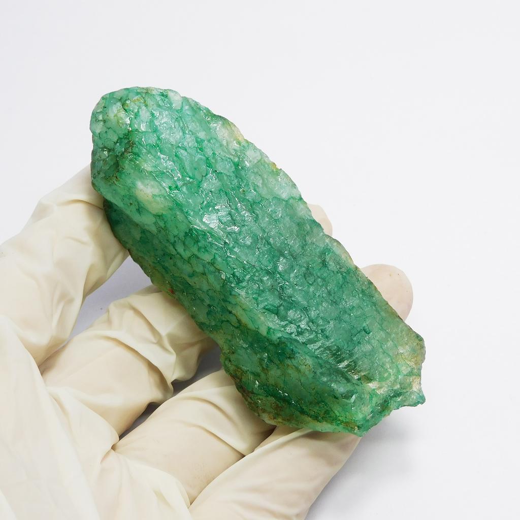 Natural Green Emerald Loose Gemstone 188.8 ct Brazilian Uncut Rough for Lapidary and Gem Collections
