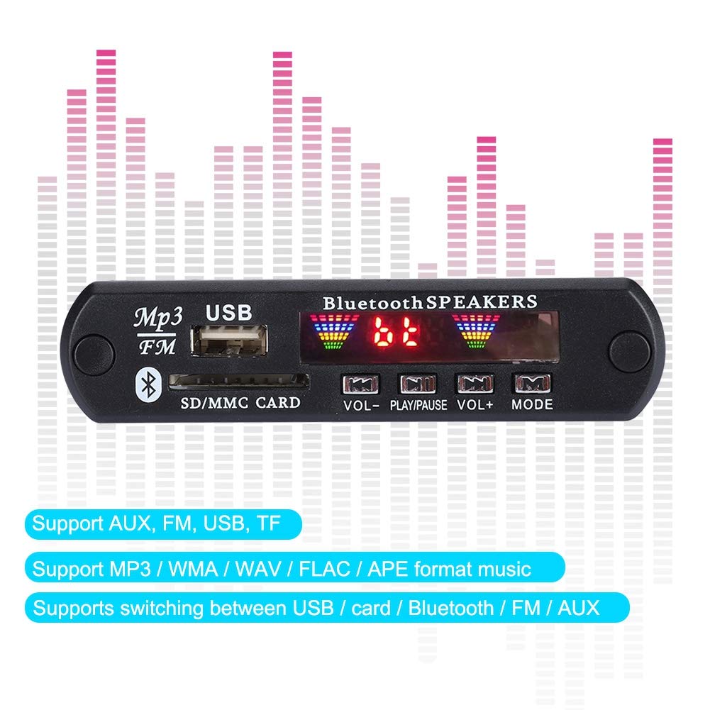 Декодерная плата Fosa SDM01BT + U-DX цветной экран Bluetooth 5.0 FM APE FLAC