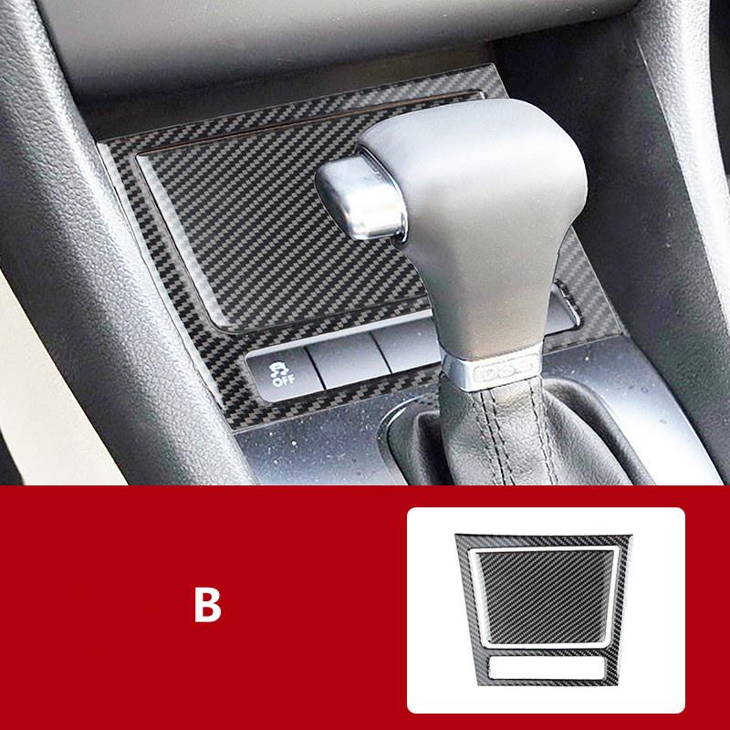 Carbon Fiber Car Interior Decoration Stickers Car Styling For Volkswagen VW Golf 6 Center Console Cover Trim Inner