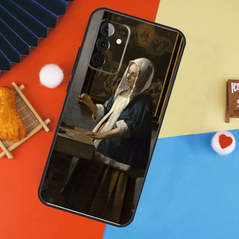 Иоганнес Вермеер Чехол Для Samsung Galaxy A54 A34 A14 A55 A35 A33 A53 A13 A23 A17 A06 A16 A56 A36 A52 A32 A15