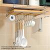 RiniroLis Cutting Board Stand, Hanging Cutting Board Storage, Under-Cabinet Cutting Board Holder, Under-Cabinet Kitchen Paper Holder, Multi-Function U