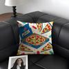 D-Domino'S Pizza Чехол на подушку Натуральный лен Органическая ткань Двусторонняя печать Диван Домашний декор Подарок Чехол для подушки