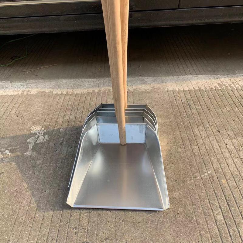 Jimei Wooden Handle Iron Dustpan
