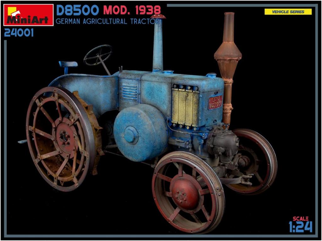 MiniArt Весы Немецкий D8500 Сельскохозяйственный Пластик MA24001 1/24 Трактор, 1983, Модель,