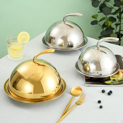 Крышка для еды из нержавеющей стали для сервировочной тарелки и защиты блюд