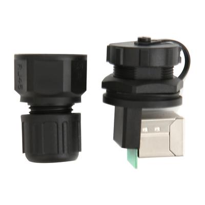 RJ4590 градусов Разъем RJ45 8 контактов Сетевой мост Водонепроницаемый разъем Разъем