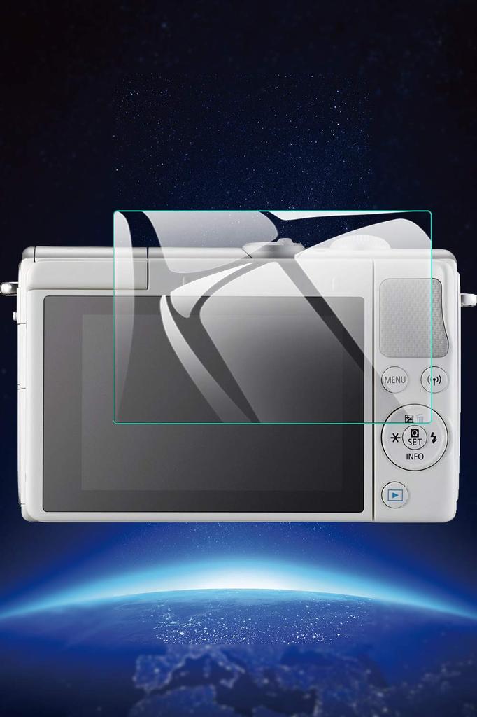 Защитное стекло для экрана камеры EternalStars с твердостью 9H для полного покрытия и совместимое с Canon EOS M6 Mark EOS Kiss EOS EOS и EOS M50