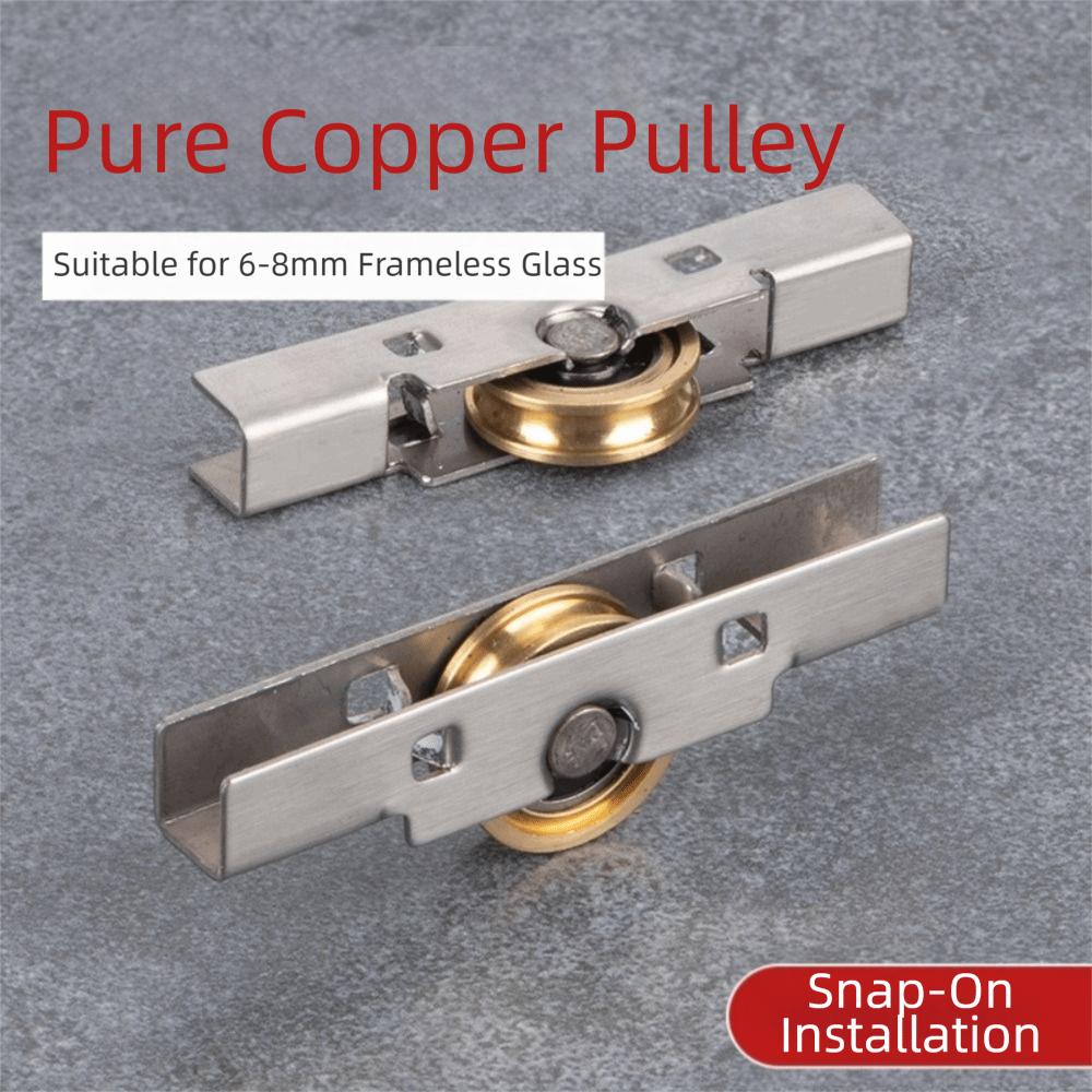 Роликовые оконные блоки из нержавеющей стали, ролики для раздвижных стеклянных дверей, ролики для стеклянных дверей, безрамные