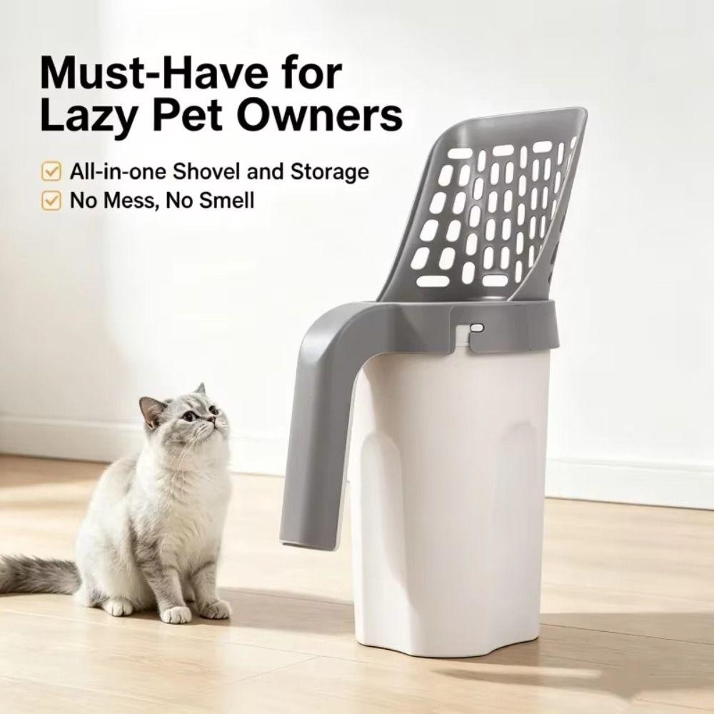 All-in-One Cat Litter Scoop Detachable Pet Waste Sifter Cat Poop Scooper Daily Cat Care
