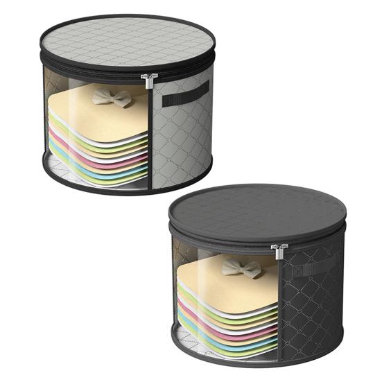 Прозрачное ведро для хранения шляп, органайзер для кепок, большая вместимость, застежка-молния, пыленепроницаемый ящик для хранения ковбойских шляп