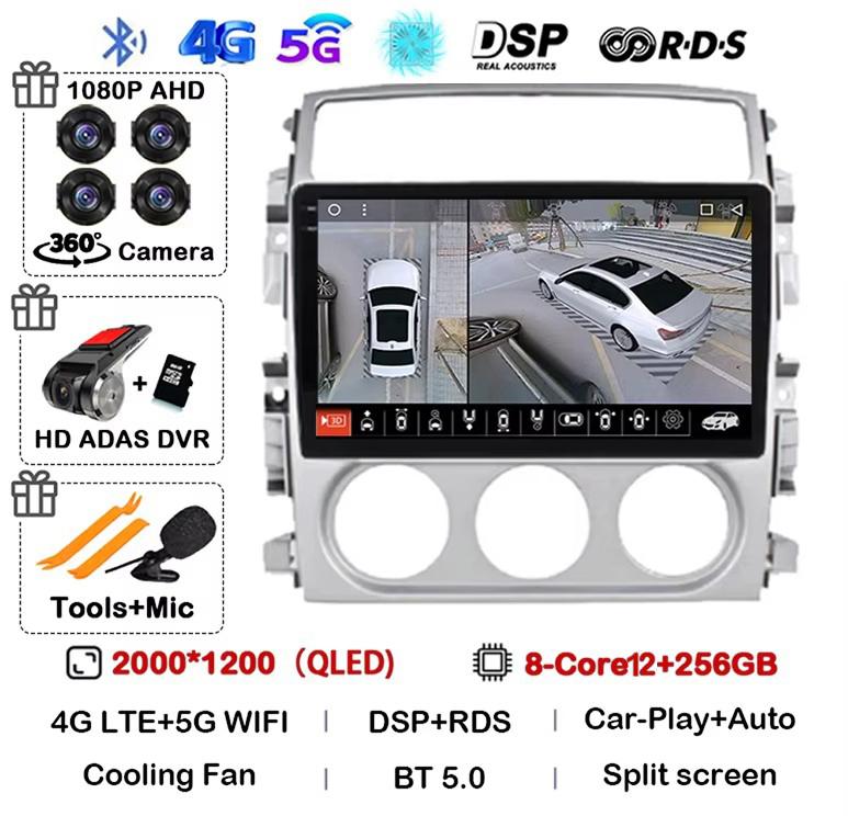 Android 14 Carplay Auto Car Radio For Suzuki Liana 2004-2008 Multimedia Video Player Autoraido GPS Cooling Fan Stereo Head Unit