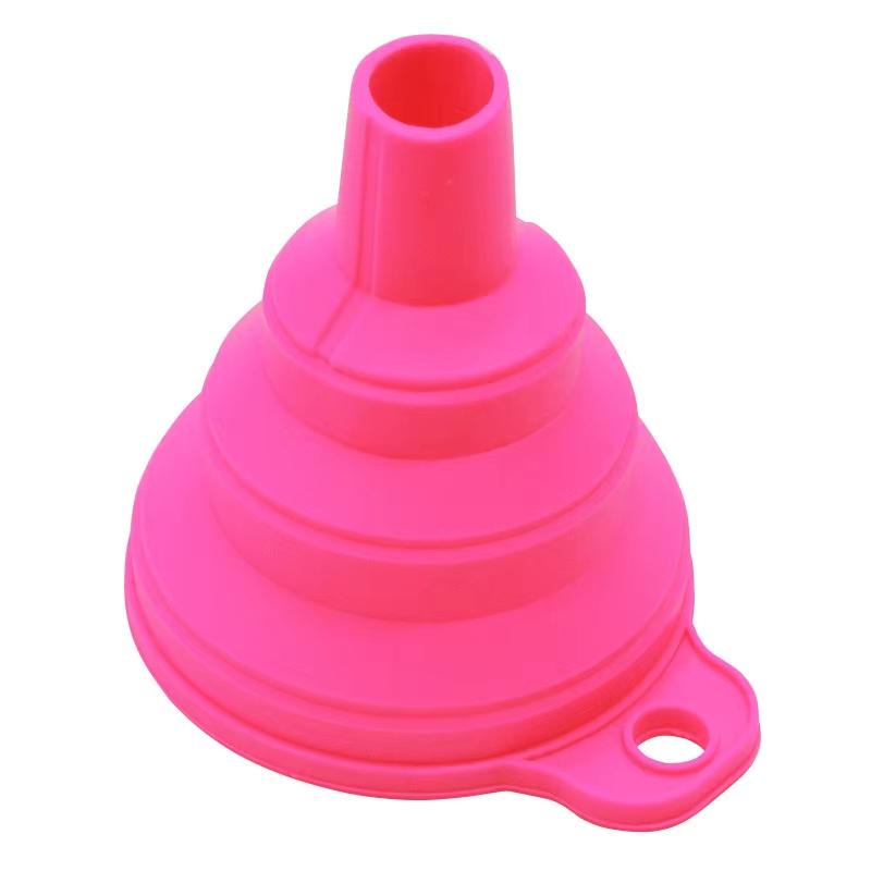 1/2/4PCS Silicone Collapsible mini Foldable Funnel  Portable Funnels for Fuel Hopper Beer Oil Kitchen Accessories Tools Items