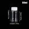 Прозрачная пластиковая бутылка пищевого качества 15-500 мл, с широким горлом, завинчивающейся крышкой, герметичный флакон, контейнер для хранения жидких реагентов, лекарств