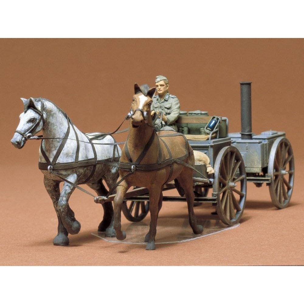 Tamiya 1/35 Серия Военных Миниатюр №103 Немецкая Полевая Кухня Пластиковая Модель 35103 Военная Диорама WWII