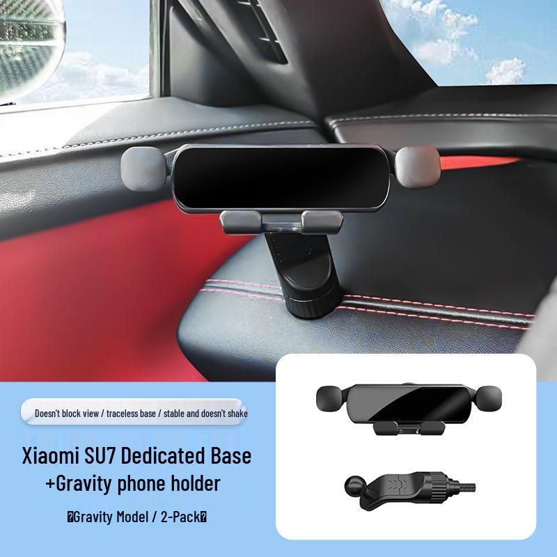 Customizable Car Phone Holder for Xiaomi SU7/YU7 with 1/4 Thread Base