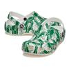 Crocs Повседневные сандалии из смолы для детей, белые с зеленым, детский стиль