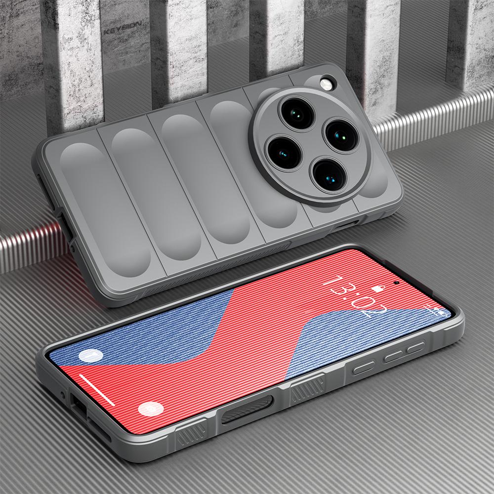 KEYSION Противоударный матовый чехол для OPPO Find X8 Pro 5G Противоскользящий мягкий силиконовый чехол для задней панели телефона OPPO Find X8 Pro