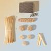 Parrot Chew Stick Natural Wood-Bird Toy with Edible Snack for Small Parrots Cage Decoration Stress Relief
