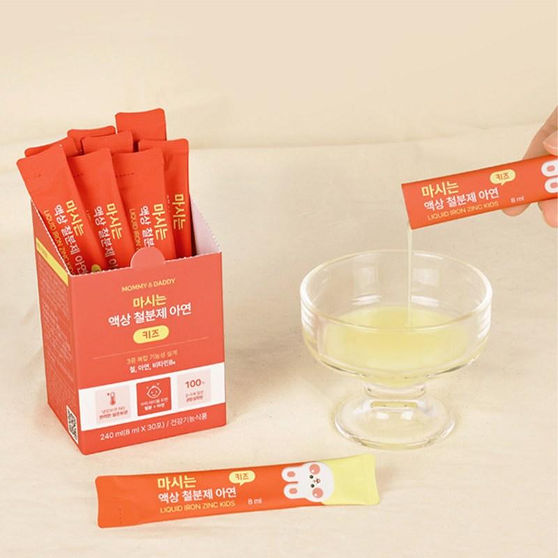 Mommy & Daddy Питьевой жидкий препарат с железом и цинком для детей 30 шт., 240 мл, 1 шт.