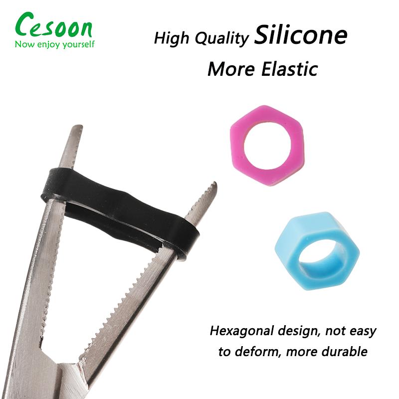100Pcs/Box Dental Silicone Identification Color Code Rings Instrument Coloring Code Circle Autoclavable Disinfection Oral Care 3