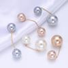Elegant Minimalist Pearl Pin Brooch for Neckline and Waist