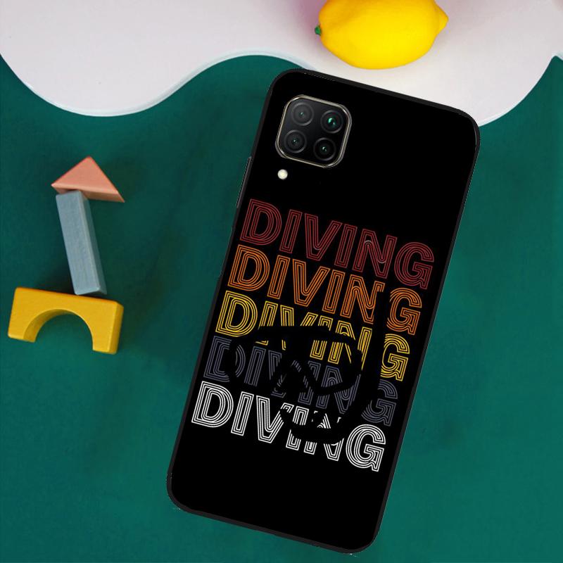Чехол для Huawei Nova Y73 Y72 Y70 Y90 Y60 Y61 Y91 12s 12i 11i 8i 9 10 SE P40 Lite P30 P60 Pro с изображением дайвера