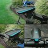 USB Rechargeable Bike Headlight with Horn Waterproof LED Front Light for Mountain Road Bicycle Night Riding Safety