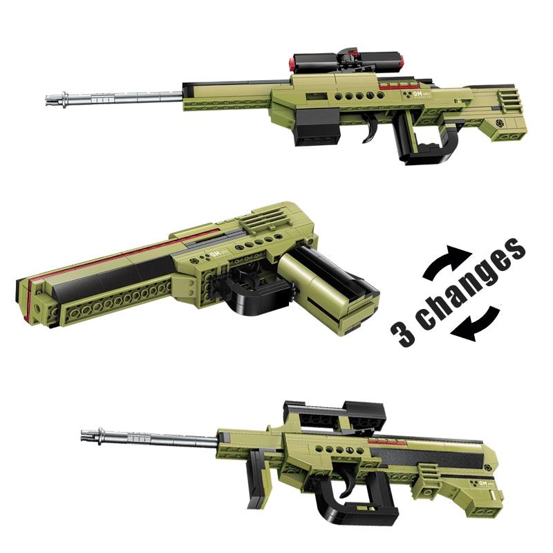 Военная техника, оружие, винтовка, строительные блоки, оружие спецназа, снайперская винтовка, модели пистолета, развивающие игрушки для мальчиков, дете ...