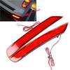 Fit for Subaru Forester 2008-2017 One Pair High Quality Car Rear Bumper Brake Lights Black & Red Lens Driving LED Tail Stop Lamp