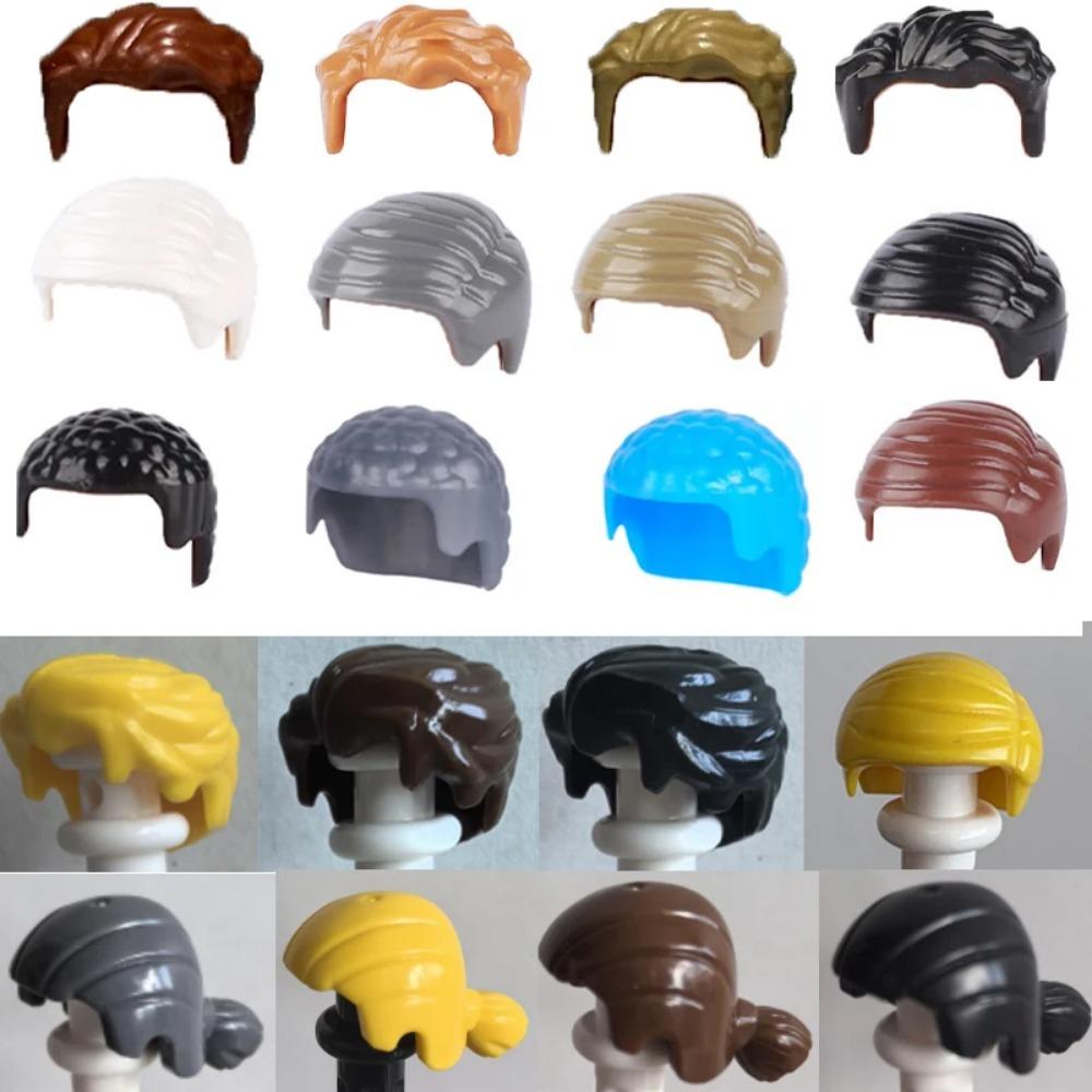 City Building Blocks Body Character Clothing Accessories Helmet Hat Colorful Hair Hairstyle Mini Brick Compatible Toy Gift X040