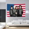 1 шт. Эмо-группа Флаг США Гобелен Полиэстер 2D Печать Настенное панно для спальни Гостиной Комнаты в общежитии Декор Забавный подарок для поклонников панк-рока
