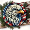 Винтажный Американский Флаг  Белоголовый Орлан Металлическая Жестяная Табличка  Круглая D Патриотический Декор для Дома Сада Кухни Бара Кафе Ресторана