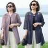 Women's Retro Embroidery Cotton-Linen Sun Protection Cardigan